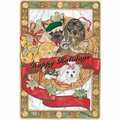 Pipsqueak Productions Mix Dog With Cat Holiday Boxed Cards C854